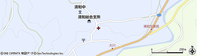 熊本県上益城郡山都町大平378周辺の地図