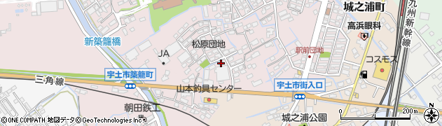 熊本県宇土市築籠町129周辺の地図