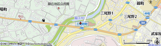 五島警察署福江中央交番周辺の地図