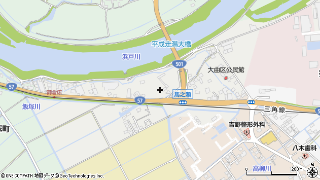 〒869-0405 熊本県宇土市馬之瀬町の地図