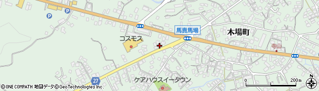 福江吉久木郵便局周辺の地図
