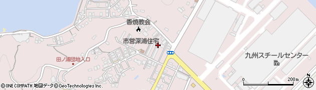 長崎市香焼水道・下水道事務所　深浦中継ポンプ場周辺の地図