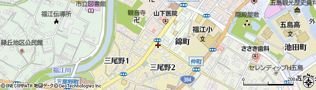 富川理容院周辺の地図