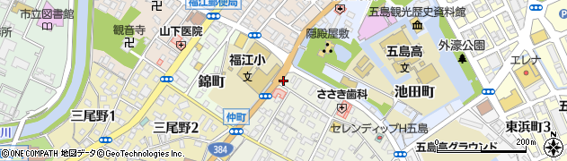 福江薬局濠前店周辺の地図