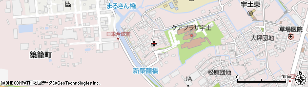 熊本県宇土市築籠町75周辺の地図