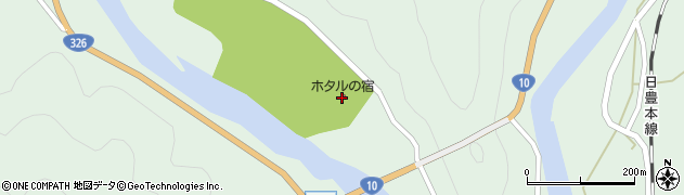 夕府村ホタルの宿周辺の地図