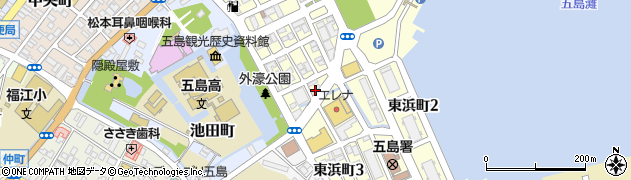 バジェットレンタカー五島福江営業所周辺の地図