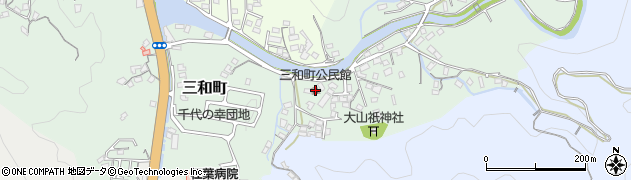 三和町公民館周辺の地図