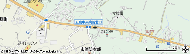病院北口周辺の地図