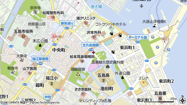 〒853-0018 長崎県五島市池田町の地図