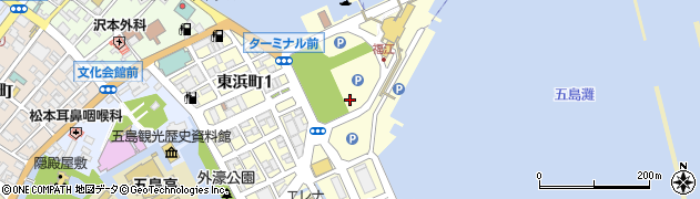 長崎県五島市東浜町周辺の地図