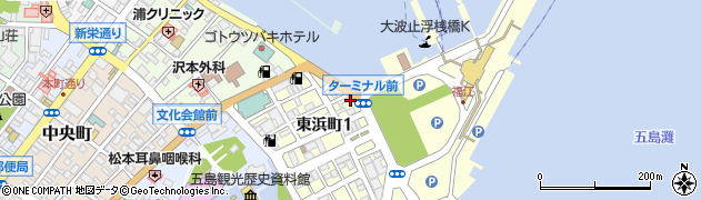 五島海上タクシー周辺の地図