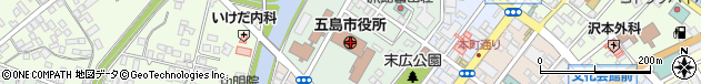 長崎県五島市周辺の地図