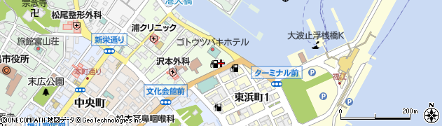 ジブラルタ生命保険株式会社　長崎支社・福江営業所周辺の地図