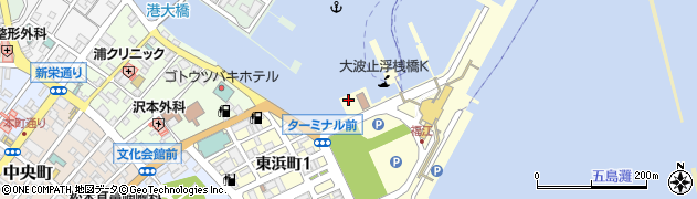 長崎税関五島監視署周辺の地図