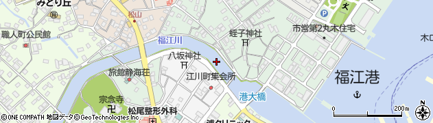 福江川周辺の地図