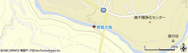 高千穂峡周辺の地図
