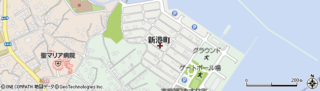 長崎県五島市新港町周辺の地図