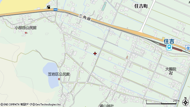 〒869-0401 熊本県宇土市住吉町の地図