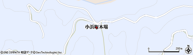 長崎県雲仙市小浜町木場周辺の地図