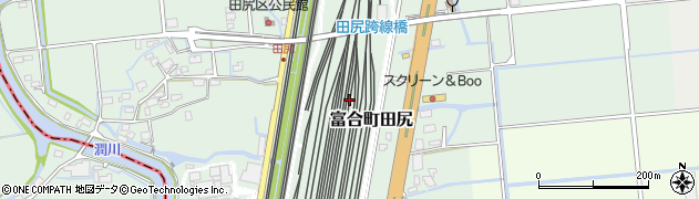 熊本県熊本市南区富合町田尻周辺の地図