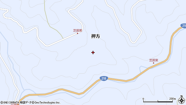 〒882-1102 宮崎県西臼杵郡高千穂町押方の地図