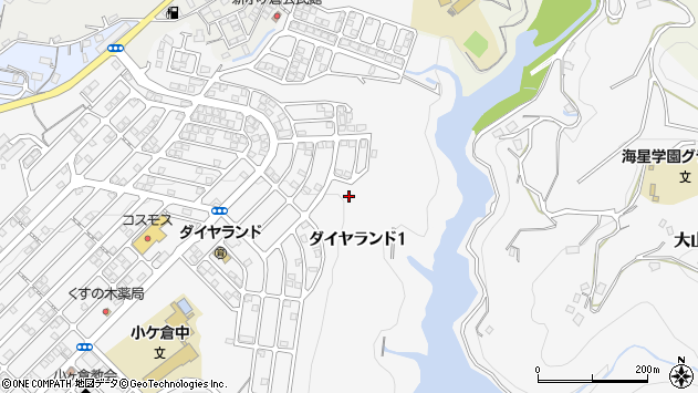 〒850-0963 長崎県長崎市ダイヤランドの地図