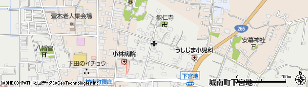 熊本県熊本市南区城南町下宮地周辺の地図