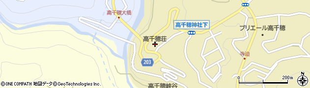 ホテル高千穂（国民宿舎高千穂荘）周辺の地図