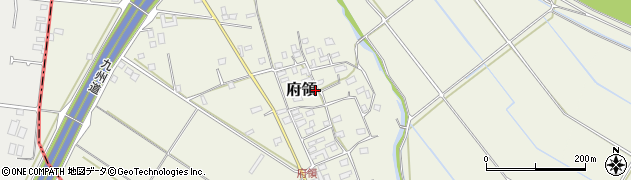熊本県上益城郡甲佐町府領周辺の地図