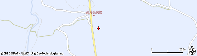 熊本県上益城郡山都町高月1220周辺の地図