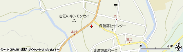 宮崎県延岡市北浦町古江2437周辺の地図