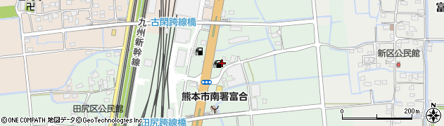 株式会社西日本宇佐美九州支店３号宇土給油所周辺の地図