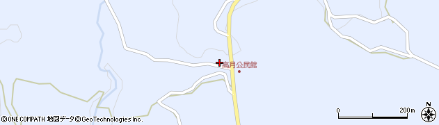 熊本県上益城郡山都町高月1047周辺の地図