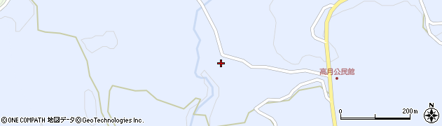 熊本県上益城郡山都町高月961周辺の地図