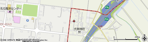 熊本県上益城郡甲佐町府領2202周辺の地図