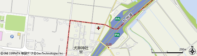 熊本県上益城郡甲佐町府領2218周辺の地図