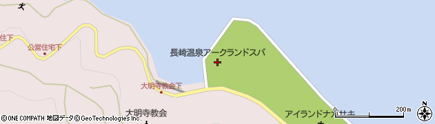 長崎温泉Ａｒｋ　Ｌａｎｄ　Ｓｐａ周辺の地図