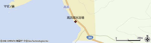 高浜海水浴場周辺の地図