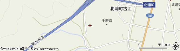 宮崎県延岡市北浦町古江2707周辺の地図