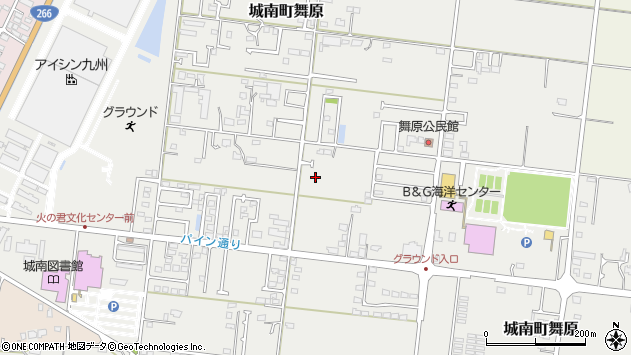 〒861-4214 熊本県熊本市南区城南町舞原の地図
