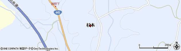 熊本県山都町（上益城郡）杉木周辺の地図
