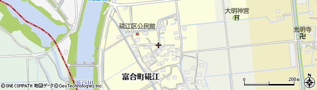 熊本県熊本市南区富合町硴江周辺の地図