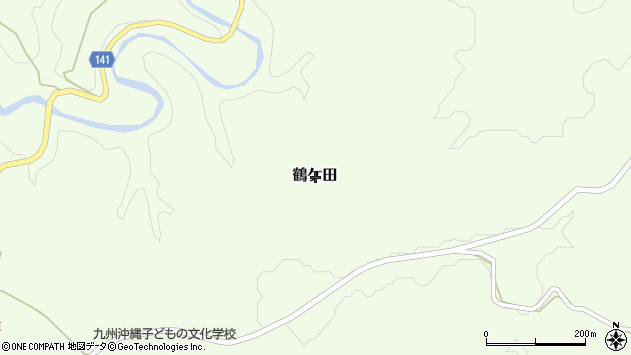 〒861-3812 熊本県上益城郡山都町鶴ケ田の地図