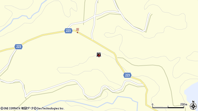 〒861-3453 熊本県上益城郡山都町原の地図