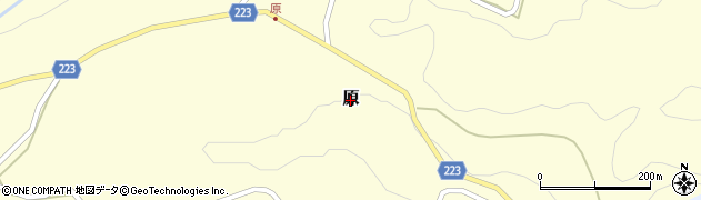 熊本県山都町（上益城郡）原周辺の地図