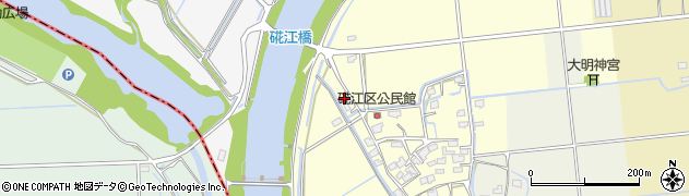 熊本県熊本市南区富合町硴江236周辺の地図