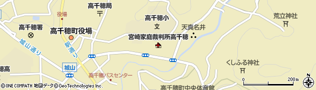 高千穂簡易裁判所周辺の地図