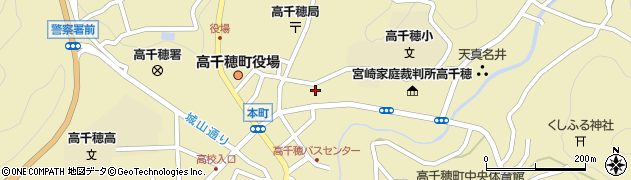 宮崎日日新聞高千穂支局周辺の地図