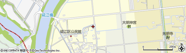 熊本県熊本市南区富合町硴江402周辺の地図